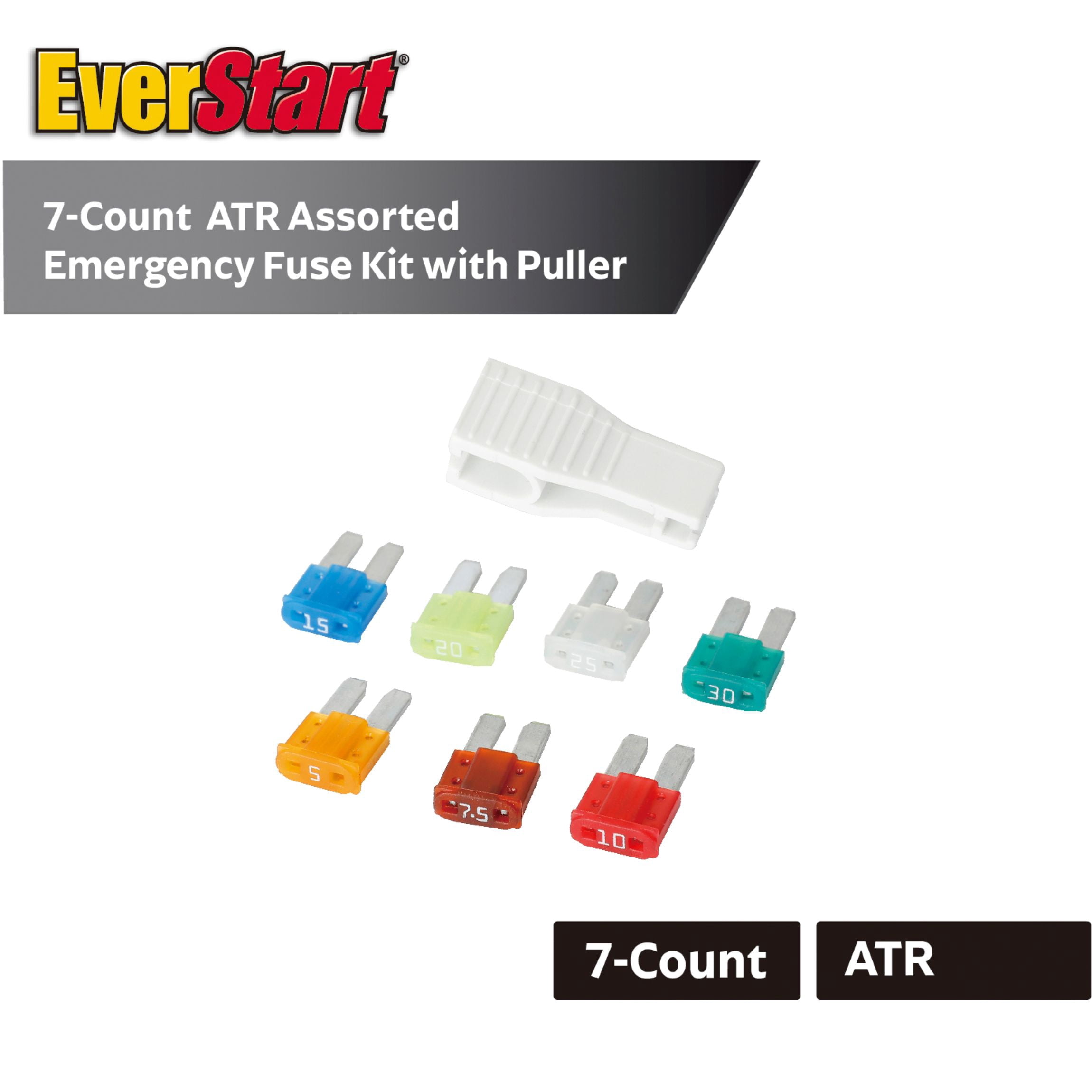 EverStart Emergency 7-Piece Micro Fuse Kit for Automotive ATR