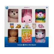 Build-A-Bear Micro Mini Beans Plush 6 Pack Collectible Set