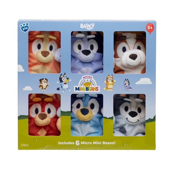 Build-A-Bear Bluey Micro Mini Beans 6 Pack