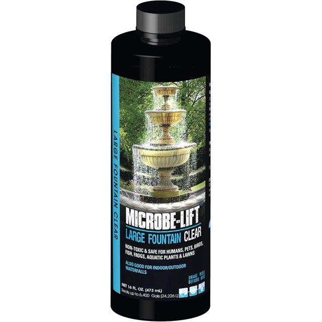 MICROBELIFT Large Fountain Clear TwoinOne Water Cleaner and Surface