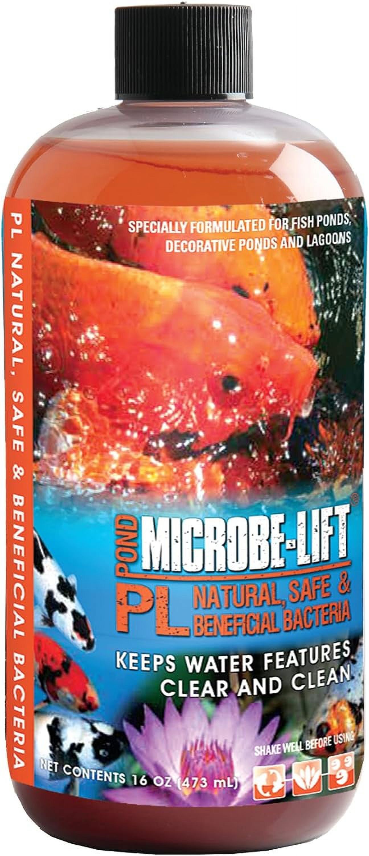 MICROBELIFT PL Pond Bacteria and Outdoor Water Garden Cleaner, Safe