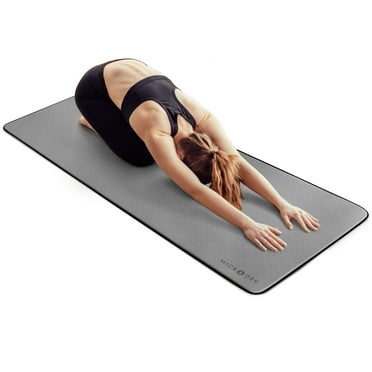 Microdry - Multi-Purpose Fitness Mat 12mm - Padded, Skid & Tear Resistant 24" x 72" Gray