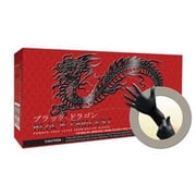 MICROFLEX Black Dragon Medium Latex Fulle Textured Gloves