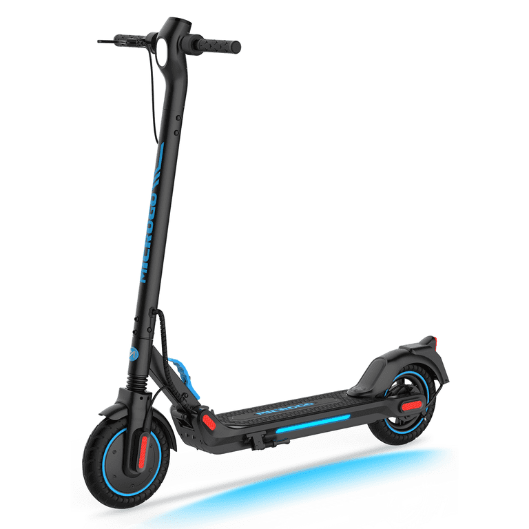 Microgo M5 Plus Electric Scooter, 500W Motor 10 inch Honeycomb Tires for Adults, Long Range 19 MPH Top Speed Foldable Kick E Scooter Commuter, Black