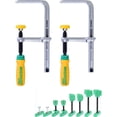 thumbnail image 1 of MICROJIG Matchfit DVC-538K2+DV-HK4.5K2-VP Dovetail Clamps (2-Pack) With Matchfit Variety Hardware Pack, 1 of 2