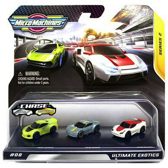 MICROMACHINES Multipack Starter Packs Ultimate Exotics - Each Pack Features Highly Detailed MICROMACHINES Vehicles