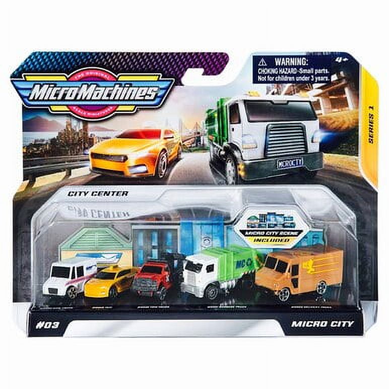Micro Machines World Packs, Features 8 Vehicles Plus Corresponding City Scene - Exclusive Licensed Vehicle Packs - Highly Collectible Themed Toy