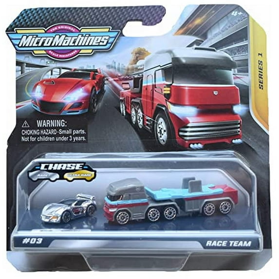MICROMACHINES Starter Packs Silver Chase W1 - Each Pack Features Highly Detailed MICROMACHINES Vehicles