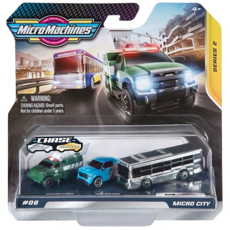 MICROMACHINES Starter Packs Silver Chase W2 - Each Pack Features Highly Detailed MICROMACHINES Vehicles