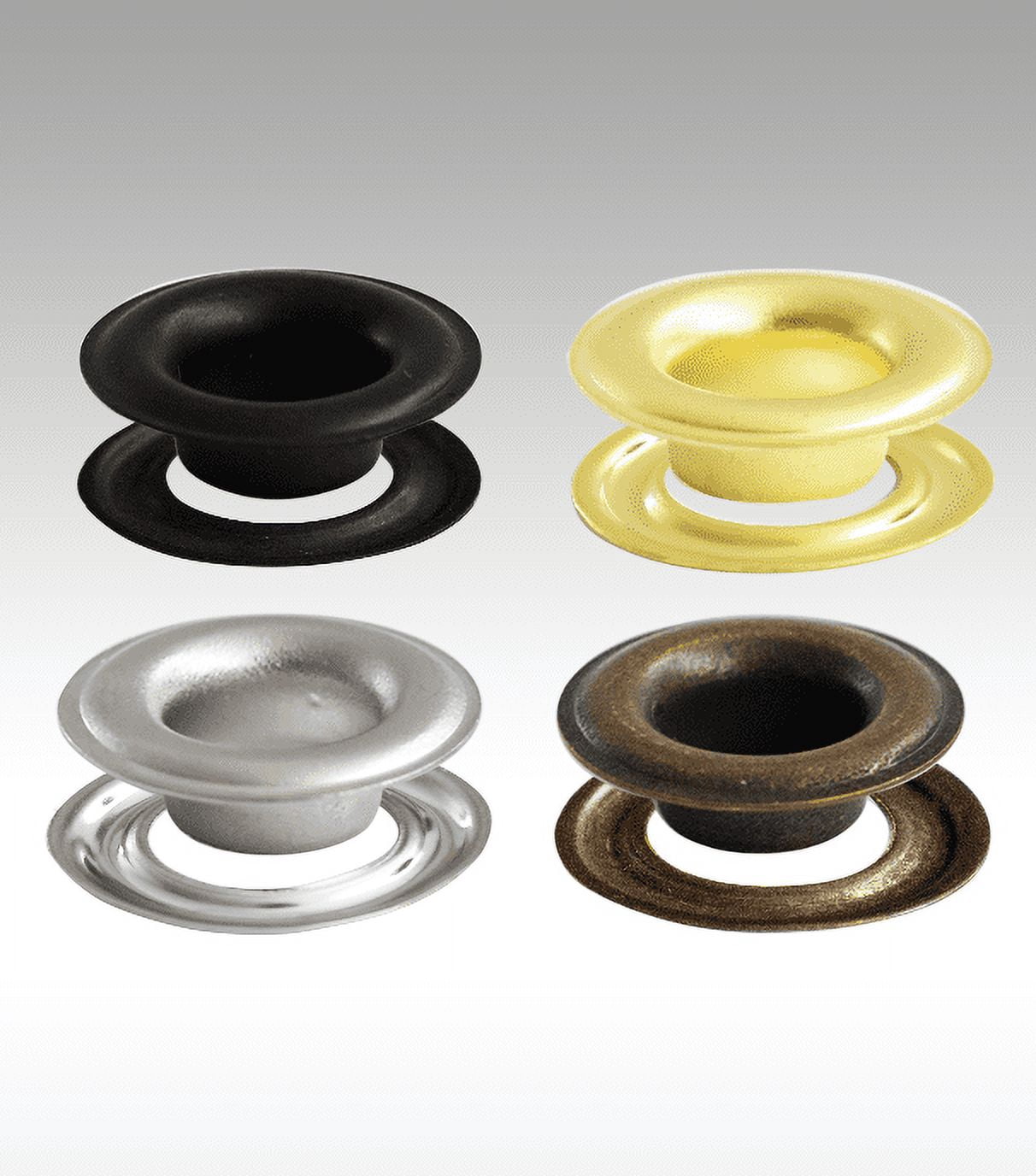 MICRON #3 Self-Piercing / Iron Grommets & Washers Brass Plated