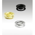 thumbnail image 1 of MICRON #4 Brass (Military Black Plated) Self-Piercing Grommets & Washers (500 sets), 1 of 2
