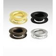 thumbnail image 1 of MICRON #4 Brass (Military Black Plated) Self-Piercing Grommets & Washers (500 sets), 1 of 2