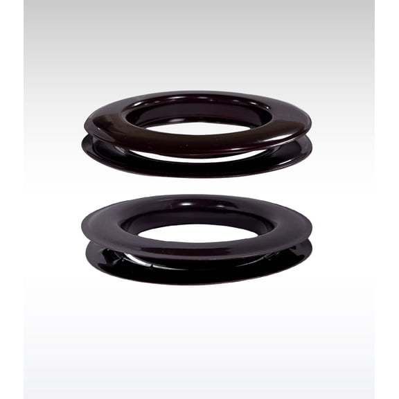 MICRON Round #15 Brass Curtain Grommets and Teeth Washers Oil Rubbed Bronze Finish Painted