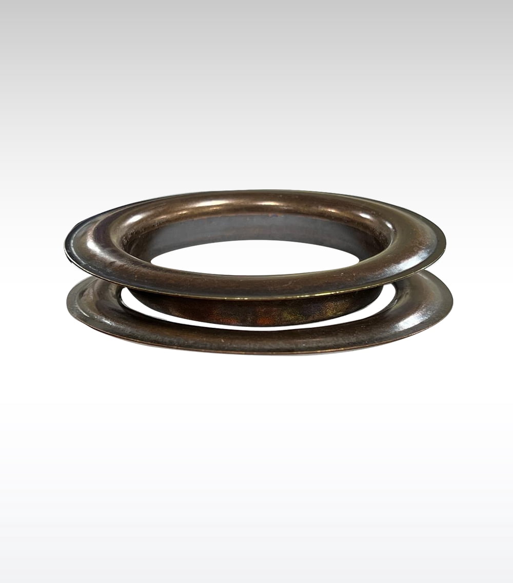MICRON Round #18 Brass Curtain Grommets and Washers Bronze Finish