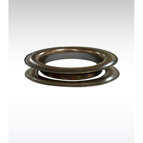 MICRON Round #18 Brass Curtain Grommets and Washers Bronze Finish