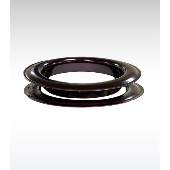 MICRON Round #18 Brass Curtain Grommets and Washers Oil Rubbed Bronze Finish Painted