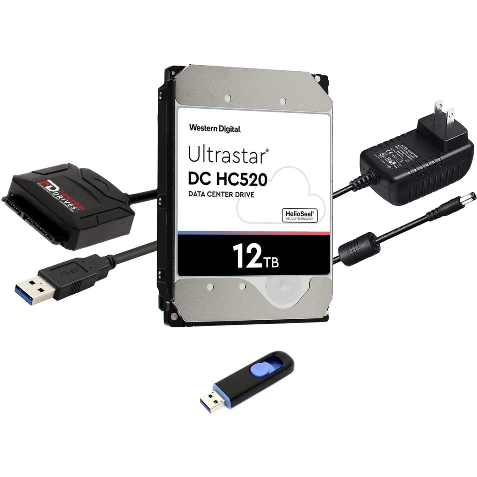 Wd 0F29590 Kit Cloning Software 12Tb 7200Rpm Drive Sata To Usb