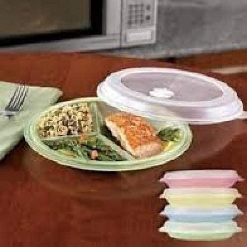 MICROWAVE DIVIDED WITH VENTED LIDS (SET OF 8 IN ASSORTED COLORS