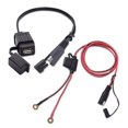 thumbnail image 1 of MICTUNING SAE to USB Cable Adapter Waterproof USB Charger Quick 2.1A Port with Inline Fuse for Motorcycle Cellphone Tablet GPS and More, 1 of 8