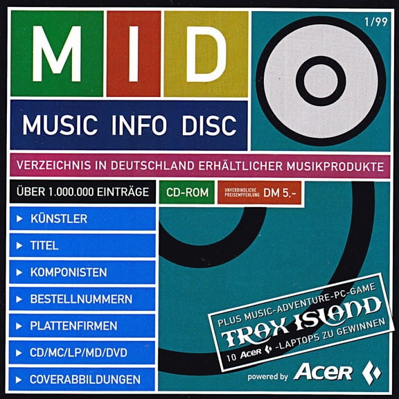 MID-MUSIC INFO DISC Music Info Disc (CD)