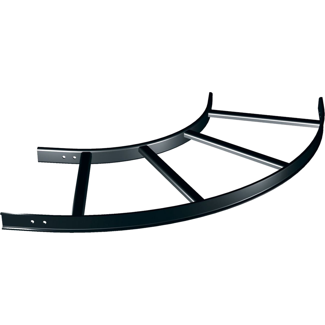Middle Atlantic Products  Cl Series Horizontal Bend Cable Ladder - Black