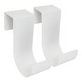 thumbnail image 1 of mide products 135w-2 aluminum pool accessory hooks pair, 6-inch long, white, 1 of 2