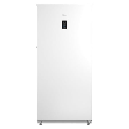 Midea MRU14F5AWW 14 Cf Upright Freezer Convertible. 28" Wide Touch Control E-star