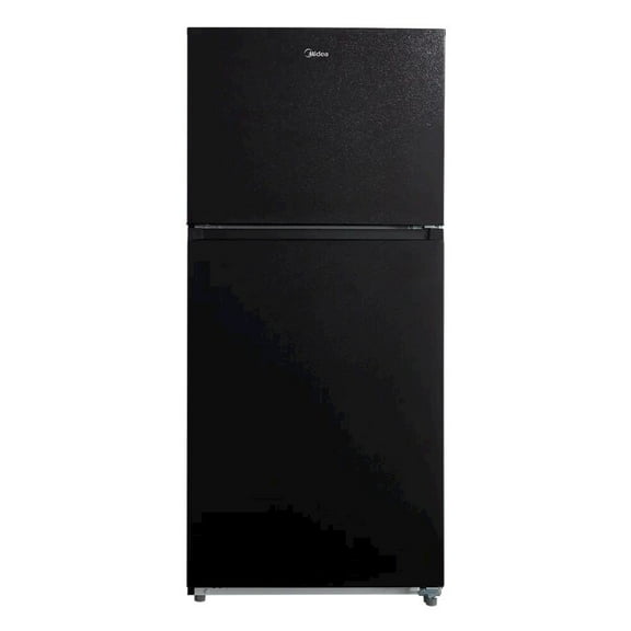 MIDEA 18 CF Top Mount Refrigerator, Glass Shelves, Ice Maker Ready, ESTAR