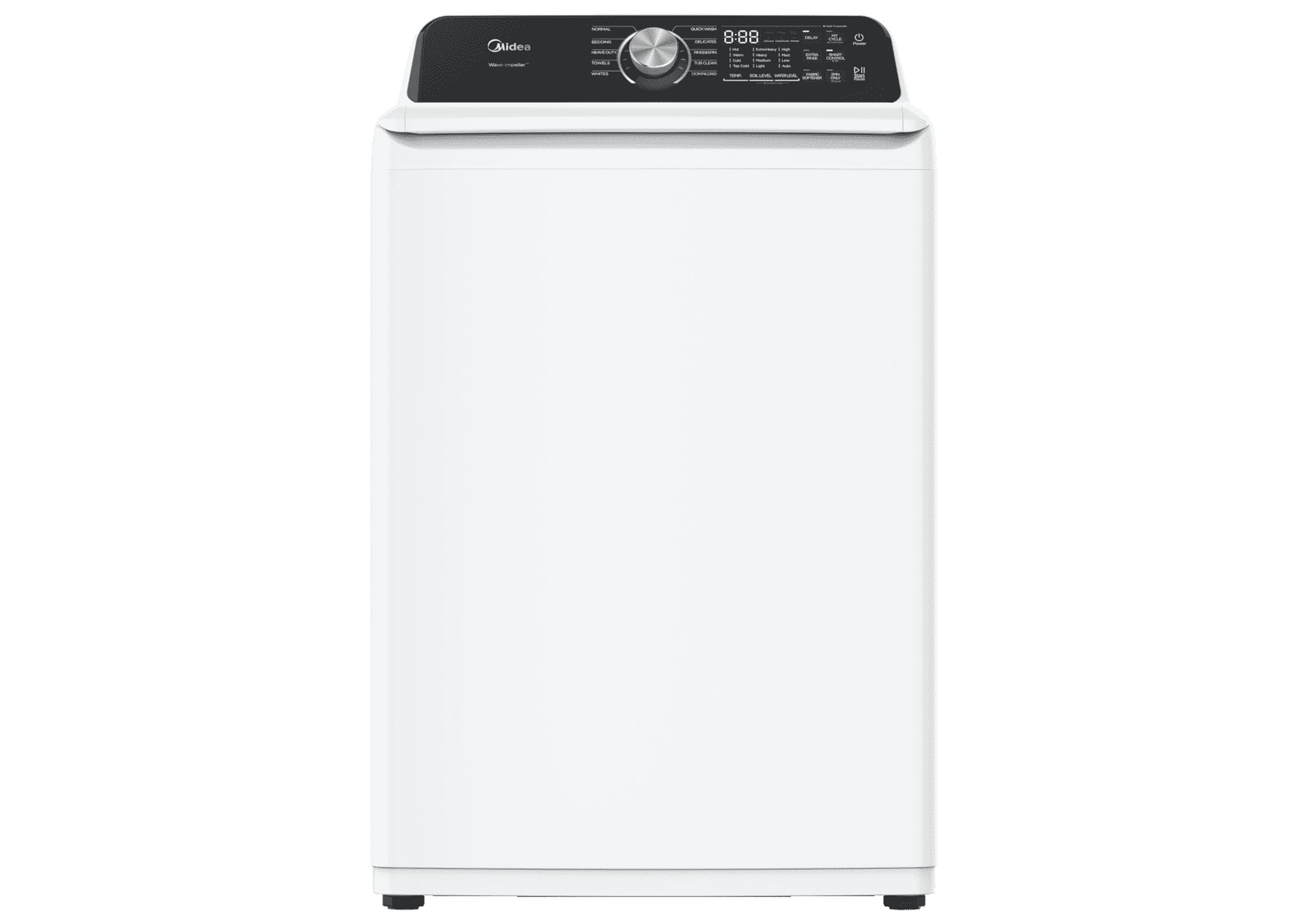 MIDEA 4.5 Cu Ft Smart Top Load WaveImpeller Washing Machine with