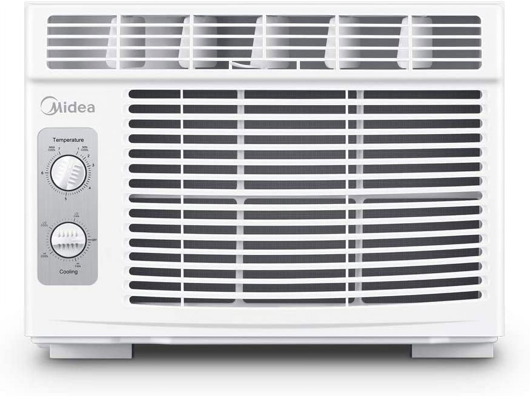 Midea 5,000 BTU White Window Air Conditioner with Mechanical Controls