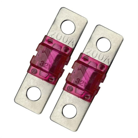 MIDI/AMI 200A 200 Amp, 32V Fuse for Automotive Marine Audio Video System Electronics Fuse Bolt On 2 Pack (200 Amp)
