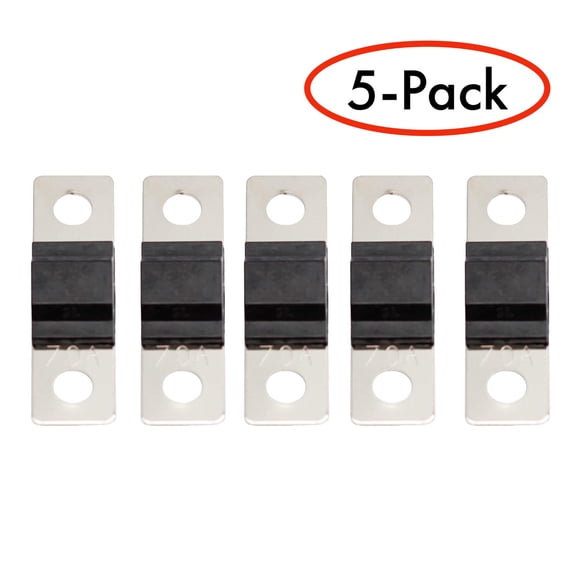 MIDI/AMI ANS-70A Fuse 70A 70 Amp, 32V 48V Max, Automotive, Marine A/V System, Motorcycle, ATV, Bus, Van, & Many More Applications 5-Pack