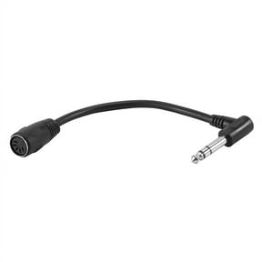 MIDI CABLE,5-Pin Din Female to 6.35mm (1/4 Inch) Male Stereo Audio Extension Cable