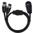 thumbnail image 1 of MIDI DIN 5-Pin Splitter Y Adapter Cable, Din 5Pin Male to Dual 2 Female Audio MIDI Adapter Extension Cable, 1 of 8