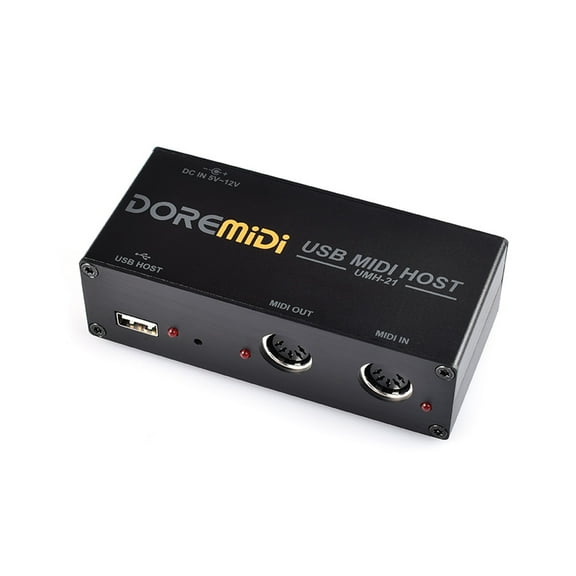 MIDI Host Box,Drum Usb To Midi Converter Midi 1-out 16 Channel 1-in 1-out 16 Speed Usb Midi To Midi Tube Drum Usb 16 Channel Midi Blow Tube Drum Box 1-in 1-out Box Applicable To Midi Box