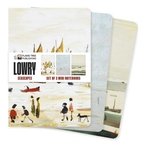 MIDI Notebook Collections L.S. Lowry: Seascapes Set of 3 MIDI Notebooks, (Hardcover)