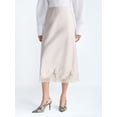 thumbnail image 1 of Scoop Women's Midi Slip Skirt with Lace Trim, Sizes XS-XXL, 1 of 5