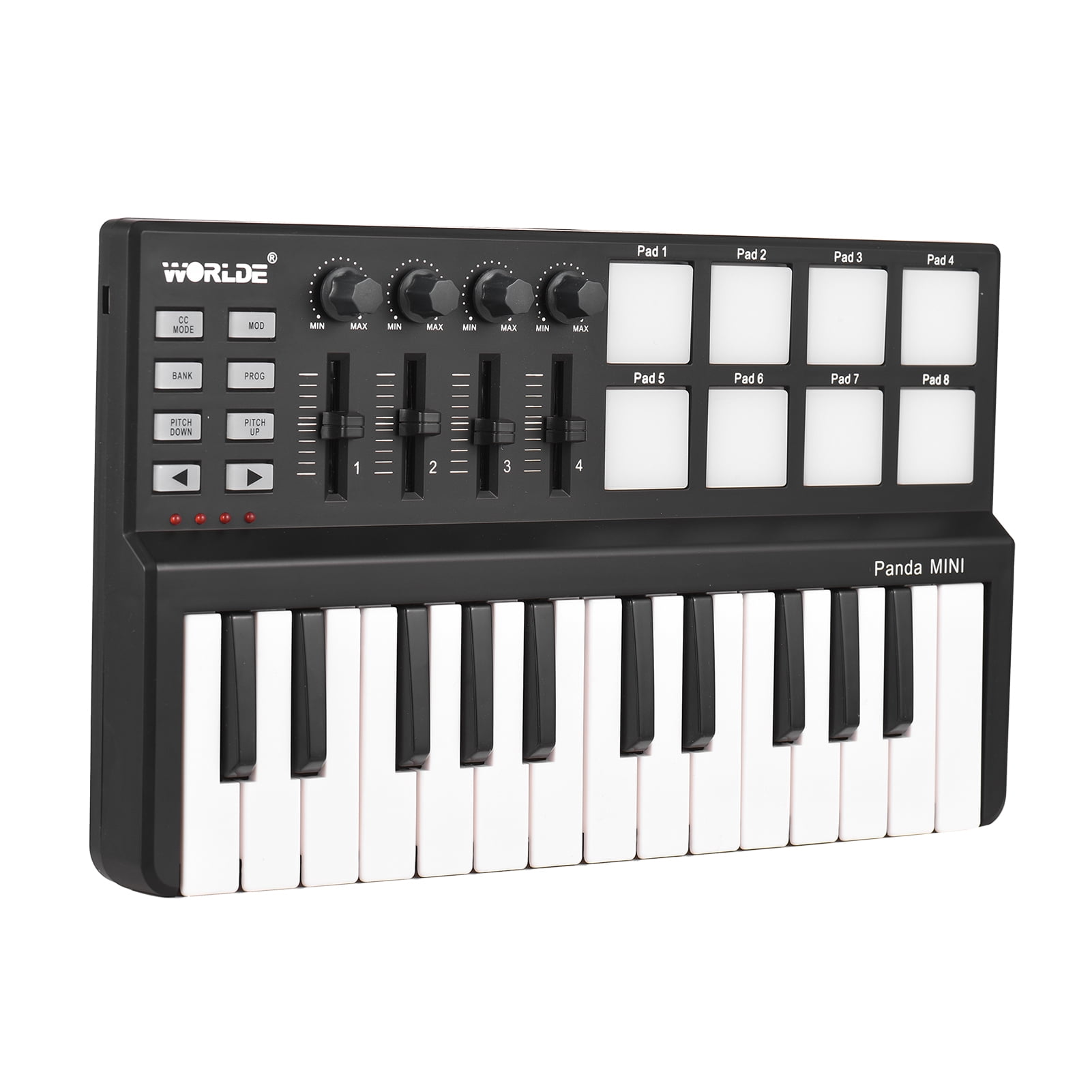 MIDI controller,25-key Usb And Midi Midi And Drum Pad Portable 25-key Usb 25-key U-sb And Portableni 25-key U-sb Siuke Midi Pad Mewmewcat Pad Mewmewcat Panda Pads And 4 8 Pads And With 8 Pads