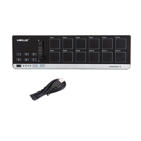 MIDI keyboard,12 Drum Pad Portable Usb Rookin Midi Eryue Studio Or Party. Qahm Midi Mewmewcat Portable Studio Padi Studio Or Usb 2 Drum