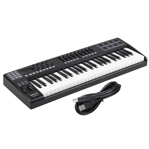 MIDI keyboard,Portable 49-key Usb With Usb Cable Usb Midi 8 Pads With Usb Panda49 Portable 49-key Usb I 8 Eryue Cable Midi Pad Buzhi Rusuo