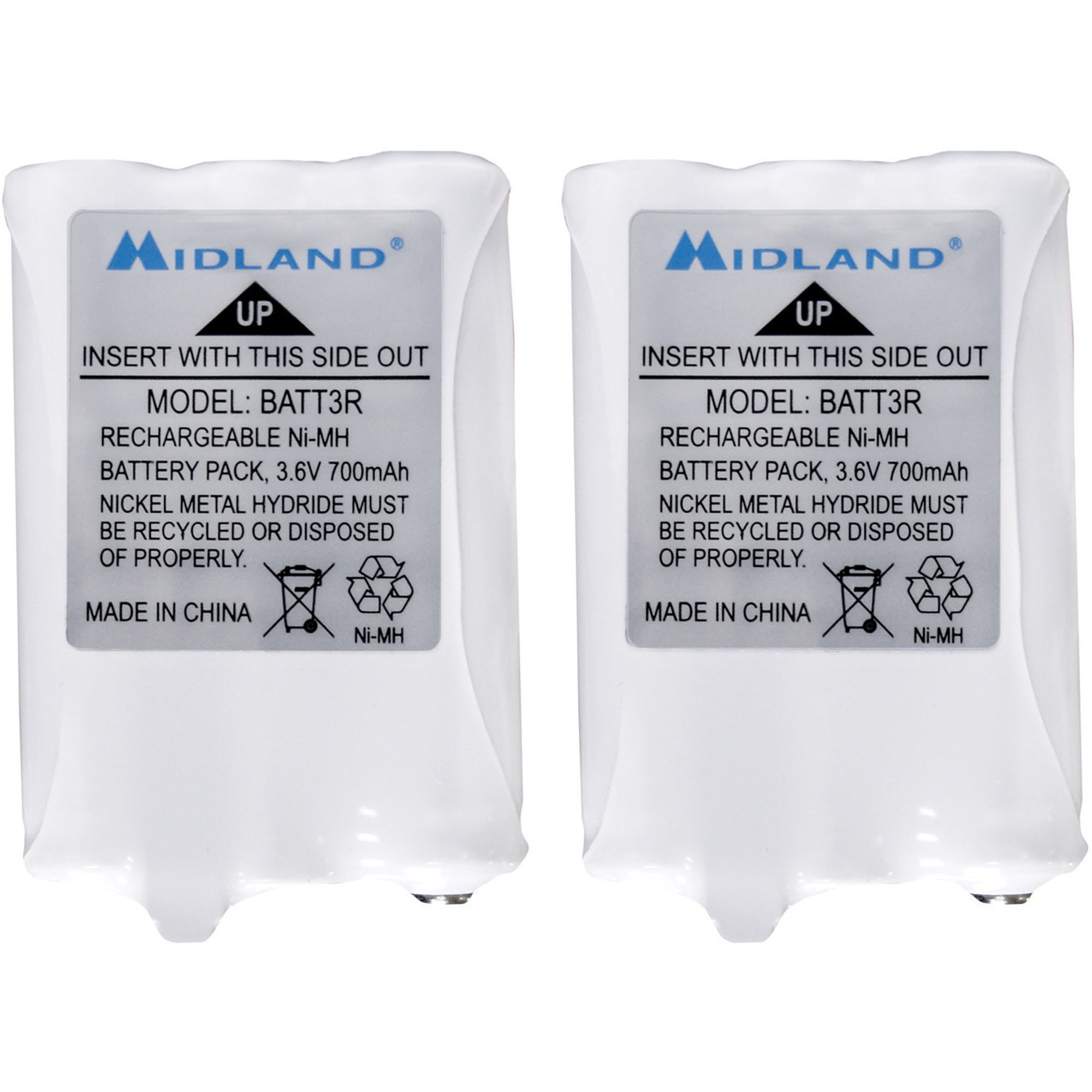 Midland AVP14 2-way Radio Rechargeable Battery Pack, 2 Pk