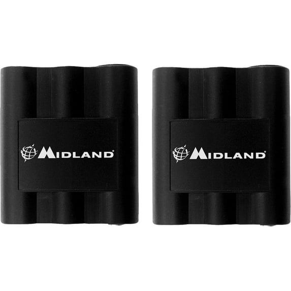 Midland AVP7 Rechargeable Battery Packs for Midland HH54, XT511 and GXT Series GMRS Radios (Pair)