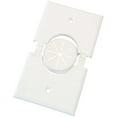 MIDLITE 1GSPWHGR10 SingleGang Splitport Plus Wall Plate with Grommet