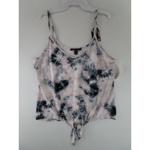 MIDNIGHT BAKERY Intimates Black Ultra Soft Knot Front Sleep Shirt Pajama Top L