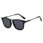 Piranha Eyewear Midnight Polarized Club Sunglasses for Men and Women with Smoke Lenses