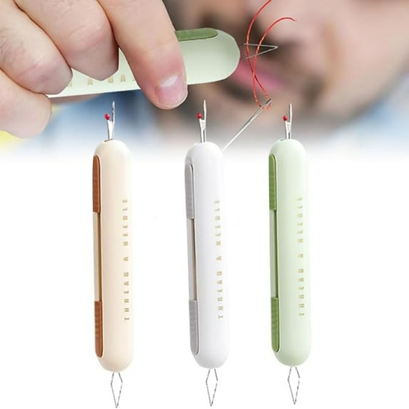 MIDODO 3PCS Upgraded Seam Ripper, 2 in 1 Needle Threader Seam Ripper for Sewing, Threading and Seam Remover Seam Ripper Tool
