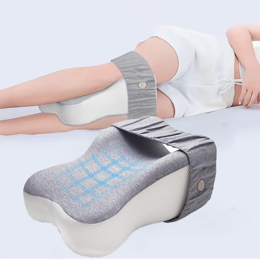 MIDODO Memory Foam Knee Pillow for Side Sleepers, Leg Pillow for Side