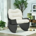 thumbnail image 1 of MIDODO Rocking Chair, Velvet Nursery Glider Rocker, Comfy Upholstered Single Sofa Arm Chair, 1 of 8