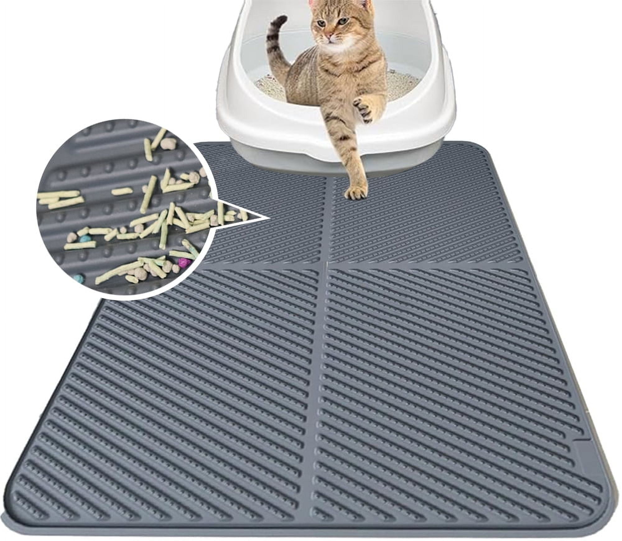 MIDODO Silicone Cat Litter Mat, Extra Waterproof Large Litter