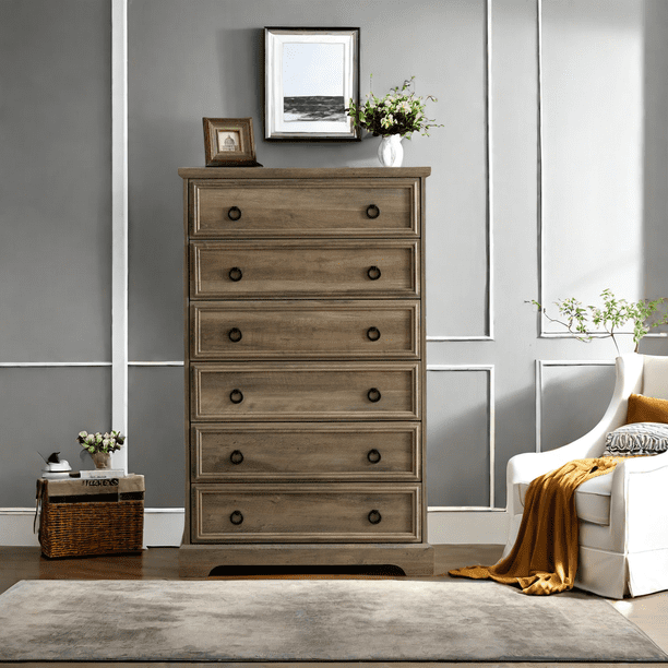 round dresser Crescent 6-Drawer Mid-Century 3-Drawer Arched Dresser Raw